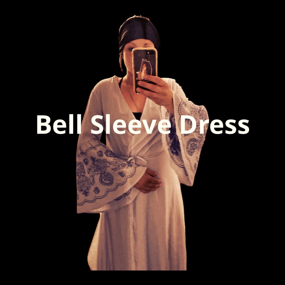 Available! Bell Sleeved Wrap Dress